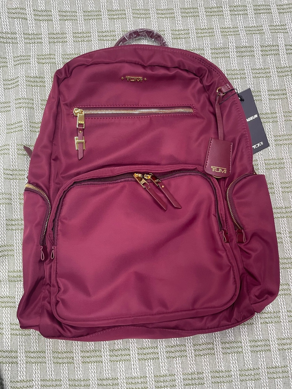 Tumi Voyageur Carson Red Backpack - Ballistic Nylon 16"